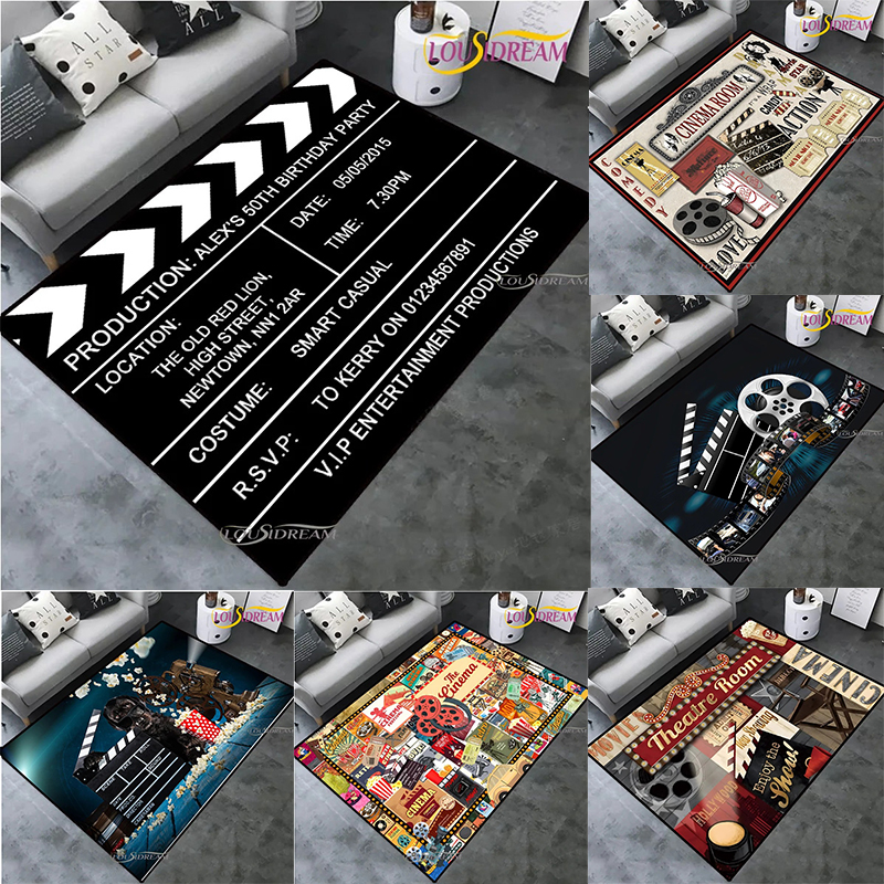 Home Cinema Projector - Vintage Projector Theme Movie Night Clapperboard