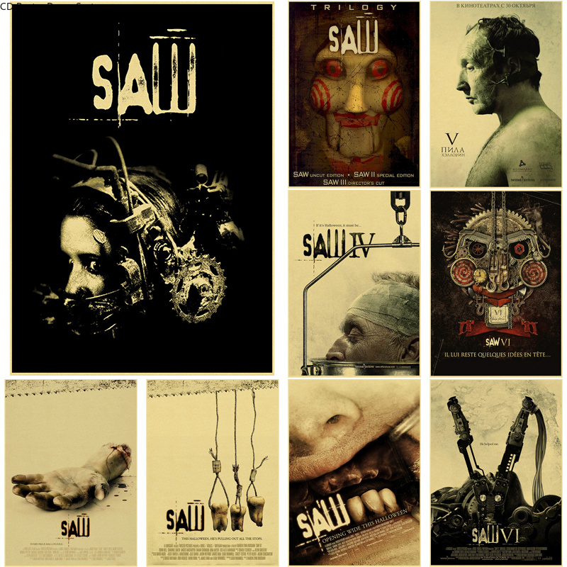 Home Cinema Ultimea - Horror Movie Saw Poster Film Retro