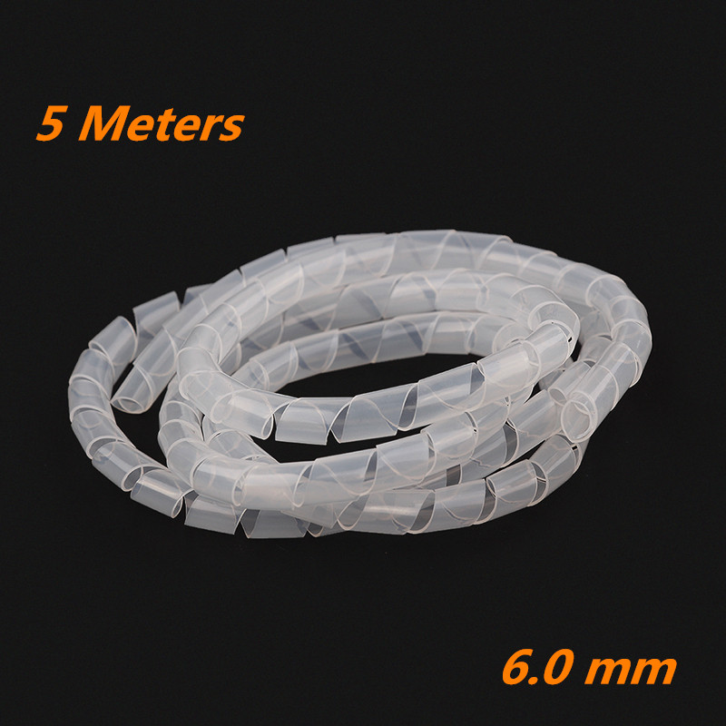 Home Cinema Kit - 1pack(5m) x White Spiral Cable Wires