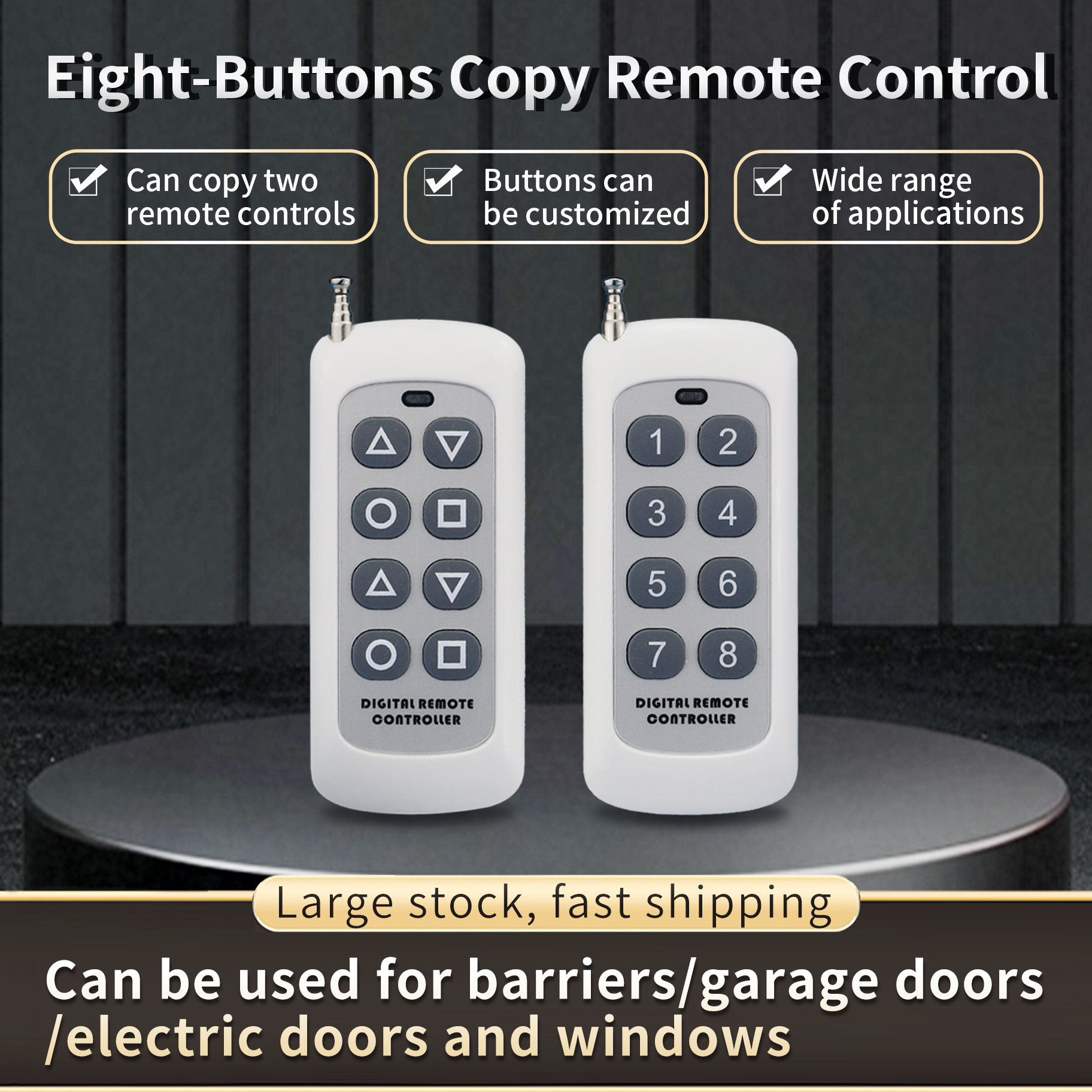 Home Cinema Kit - Universal 433MHz DC12V 8 Button Smart