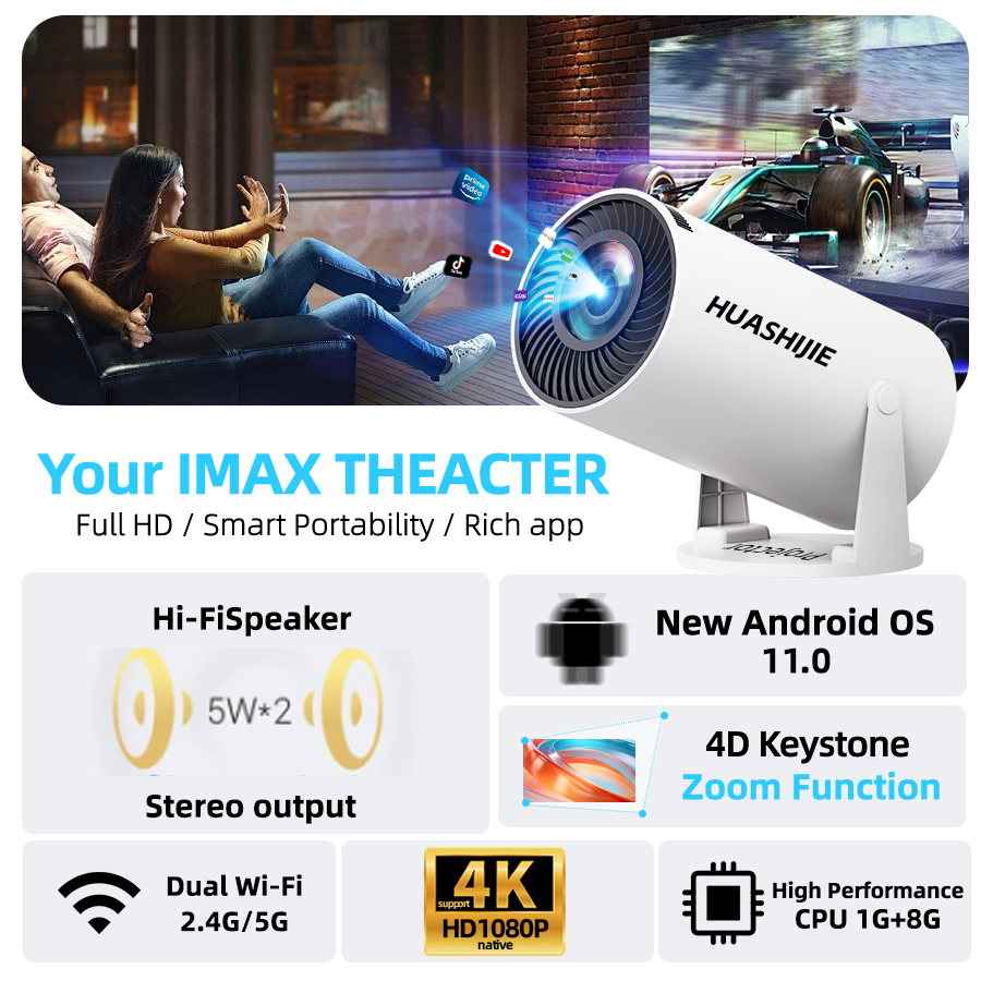 4K home theater projector, bui – Home Cinema Gifts Bewertung und Preis