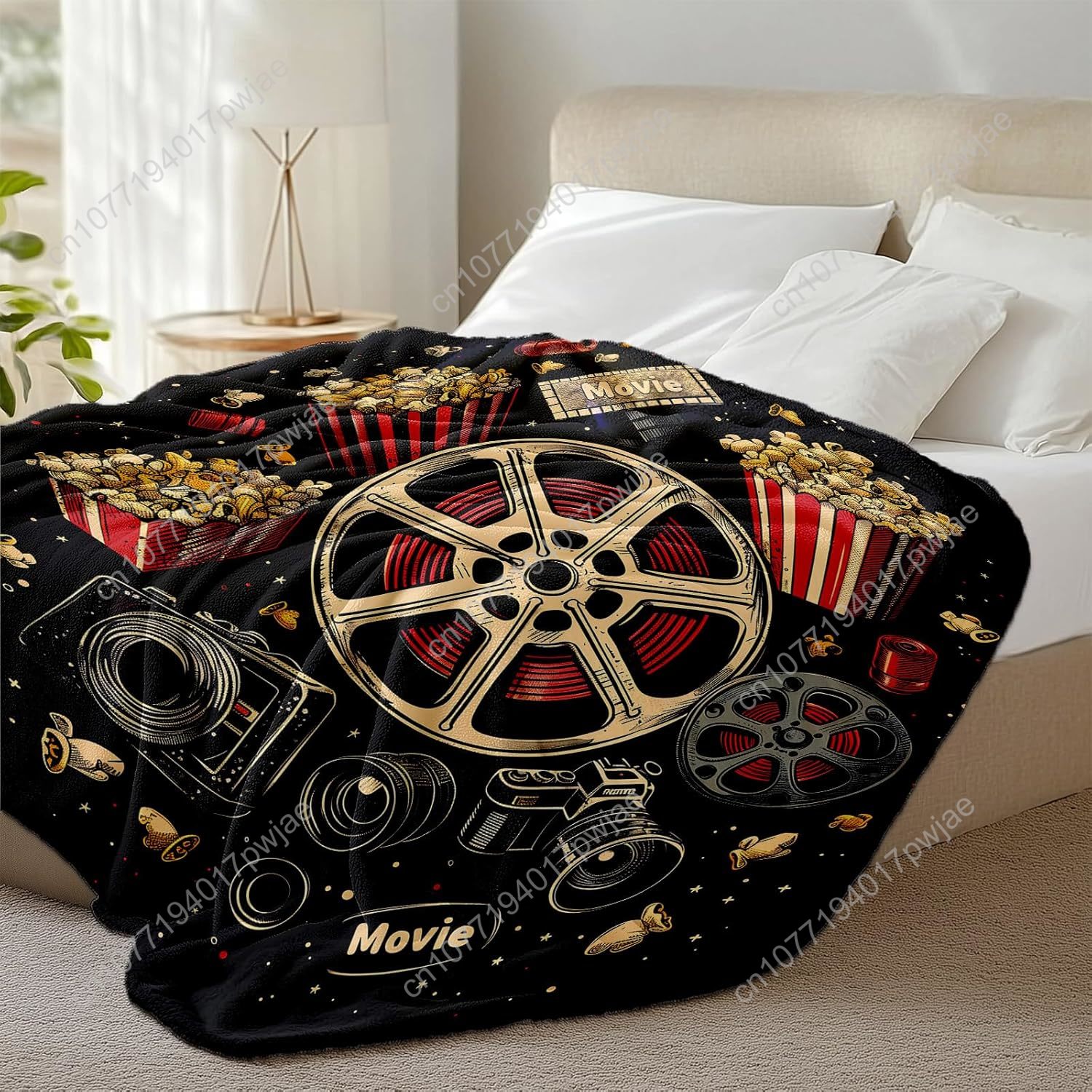 Movie Ticket Popcorn Throw Bla – Home Cinema Gifts Bewertung und Preis