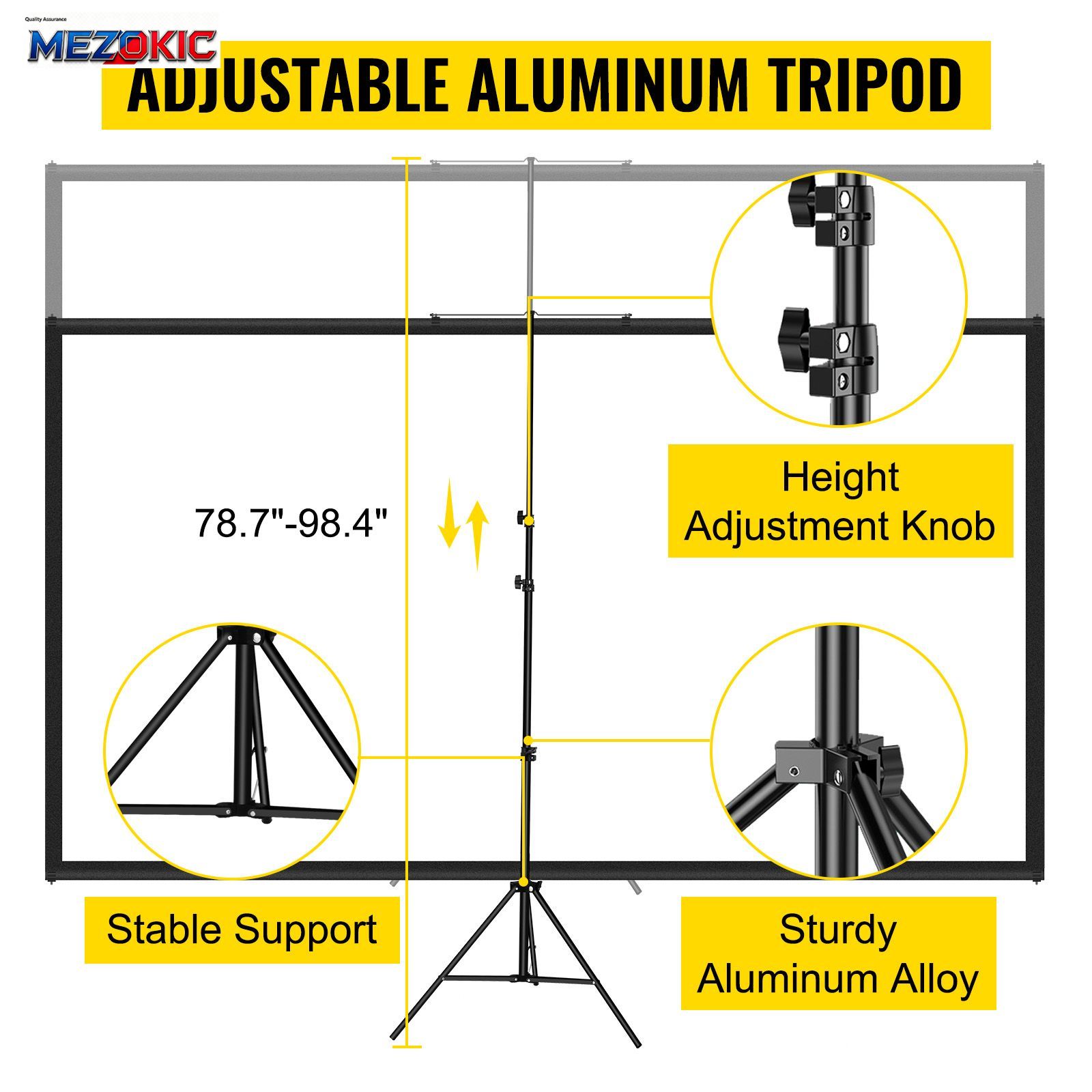 Tripod Projector Screen with S – Home Cinema Projector Bewertung und Preis