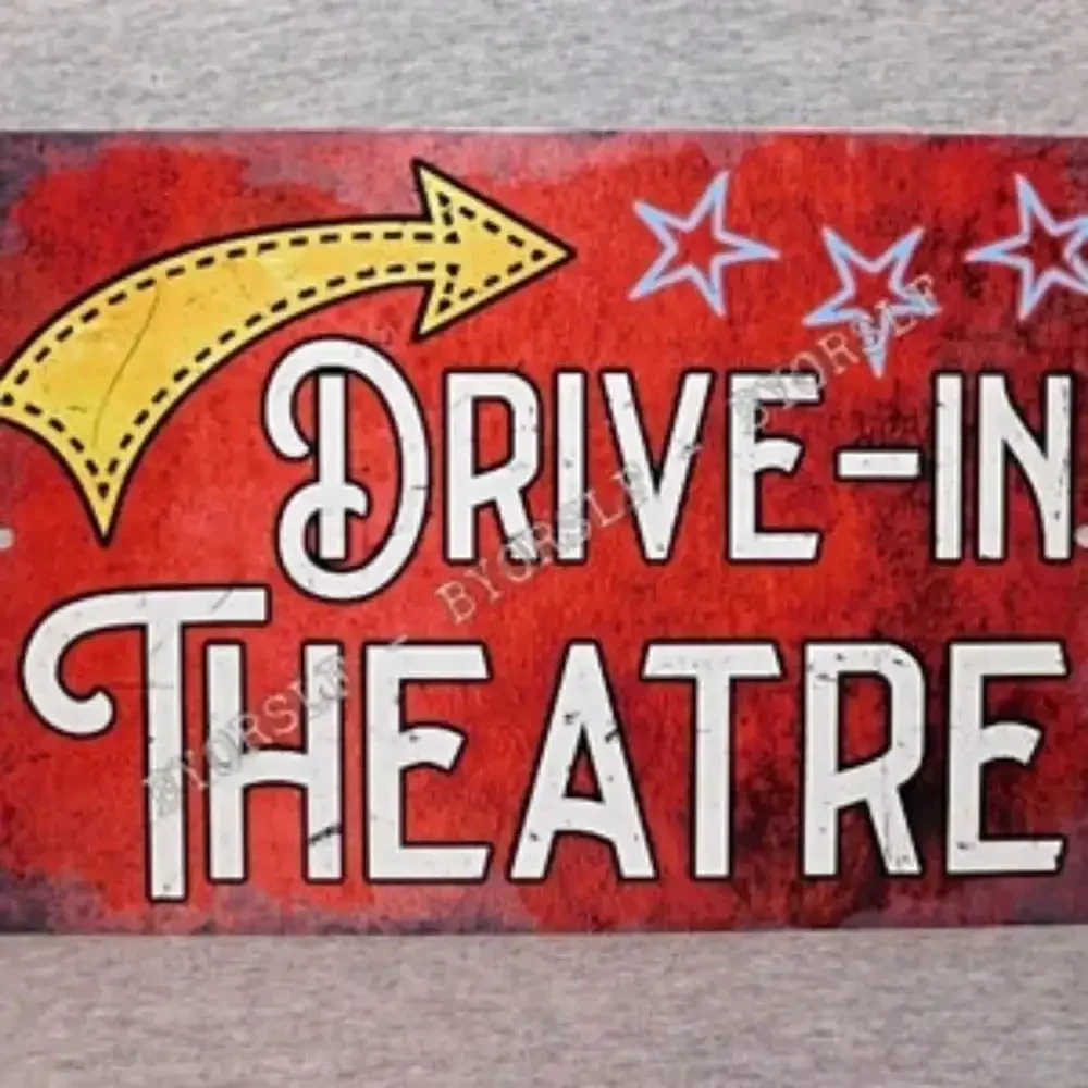 Metal Drive-in Theatre Sign 8x – Home Cinema Gifts Bewertung und Preis