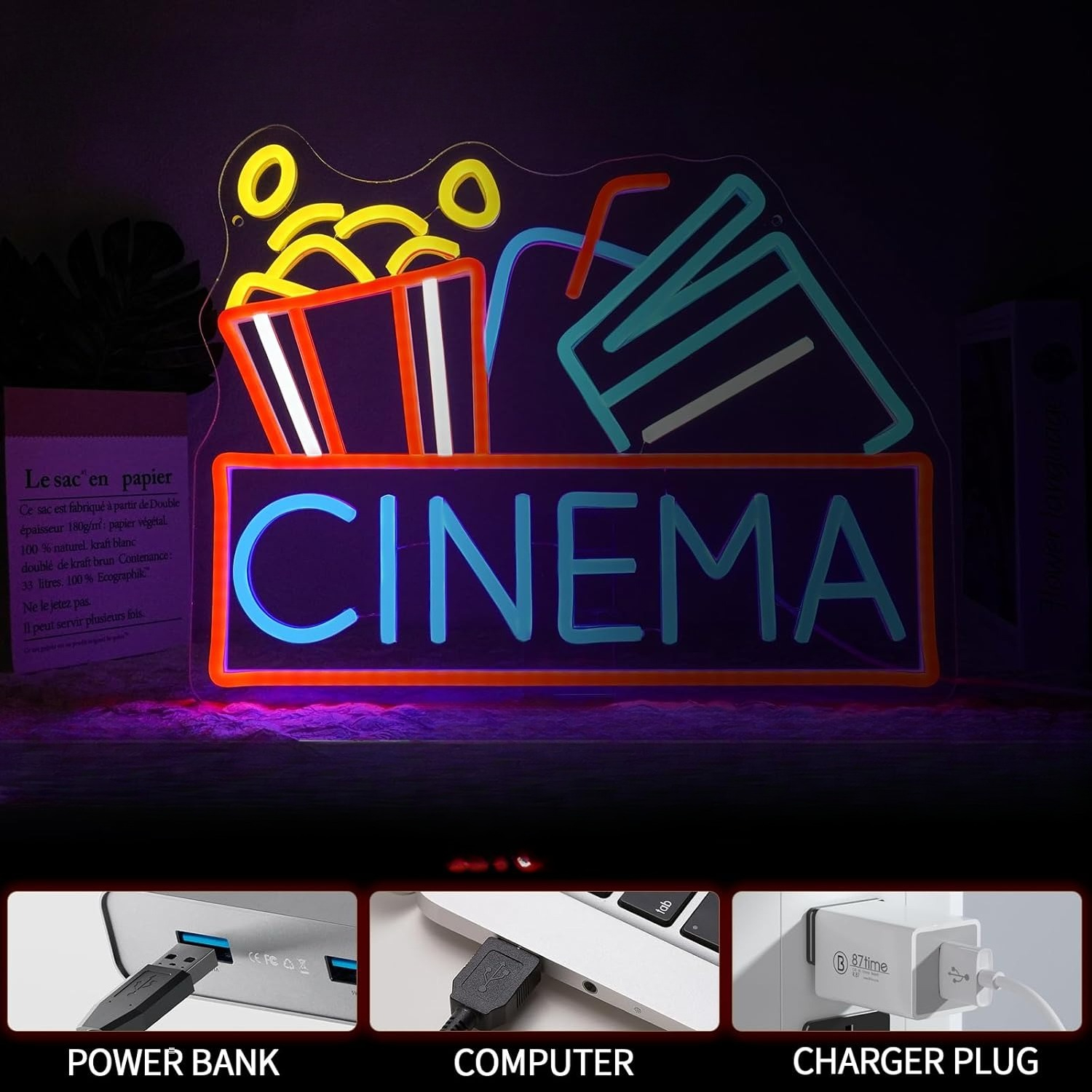 Cinema Neon Sign USB Powered L – Home Cinema Ultimea Bewertung und Preis